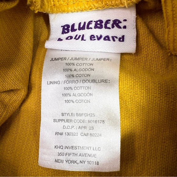 Blueberi Boulevard Cotton Corduroy Dresses (2) Size 5 - Picture 4 of 11